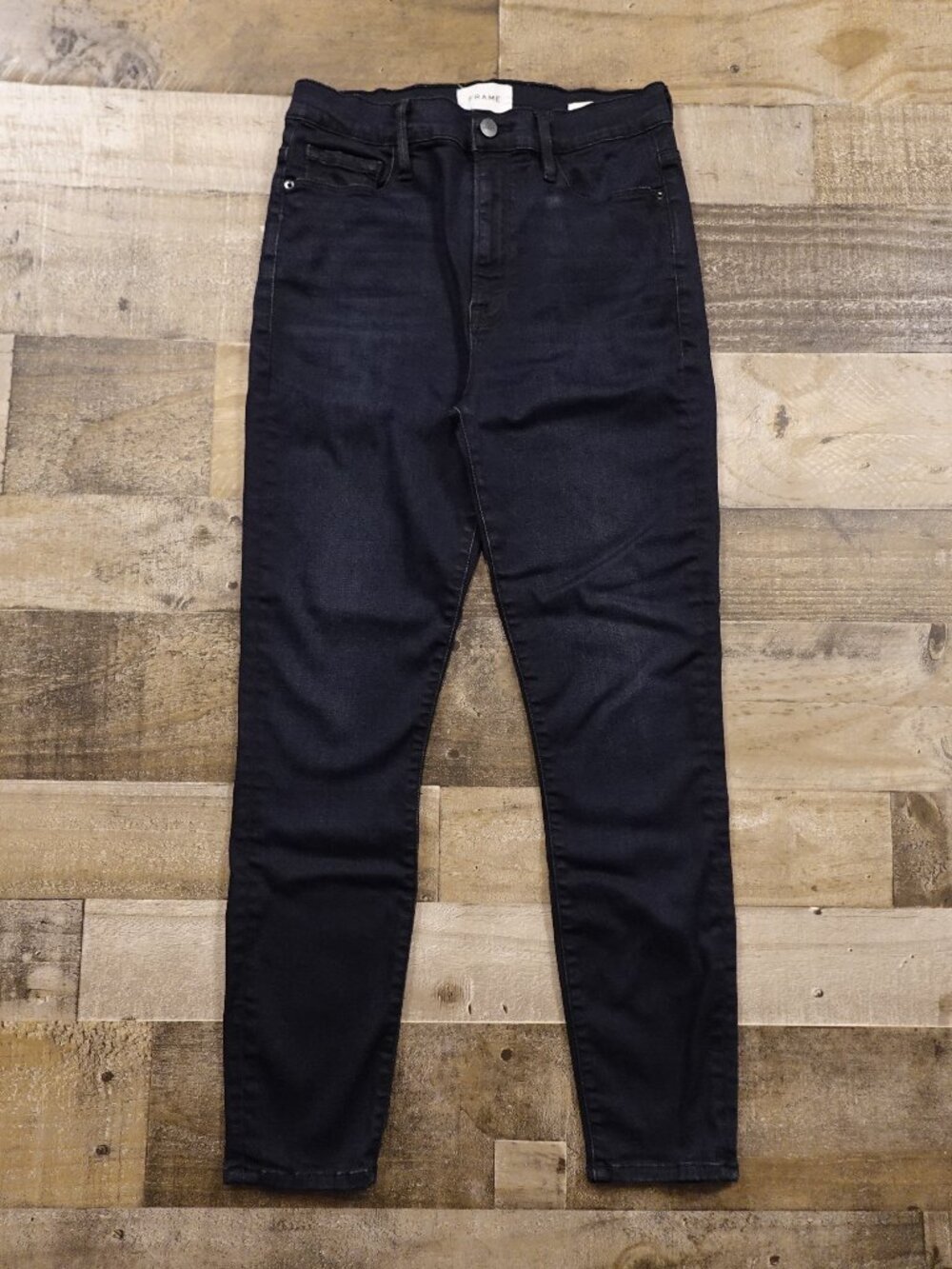 FRAME Ali High Rise Cigarette Jeans Women’s 29 Dark Wash Skinny Stretch